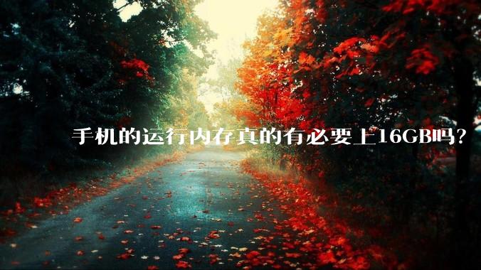 手机的运行内存真的有必要上16GB吗？