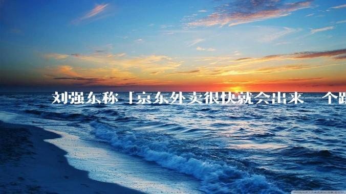 刘强东称「京东外卖很快就会出来一个跟美团完全不同的商业模式」，如何看待此回应？