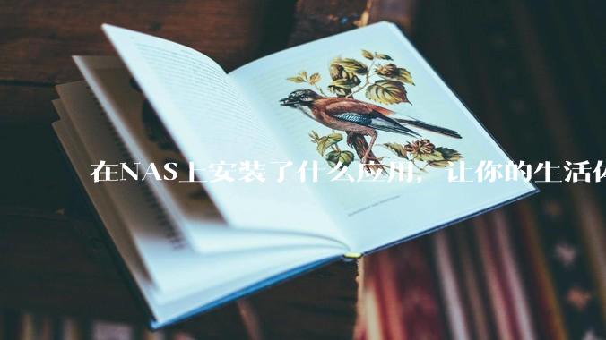 在NAS上安装了什么应用，让你的生活体验有了巨大的提升？