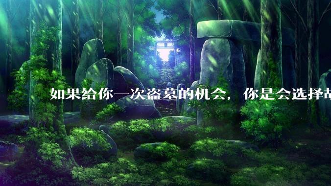 如果给你一次盗墓的机会，你是会选择胡八一一组还是吴邪一组?